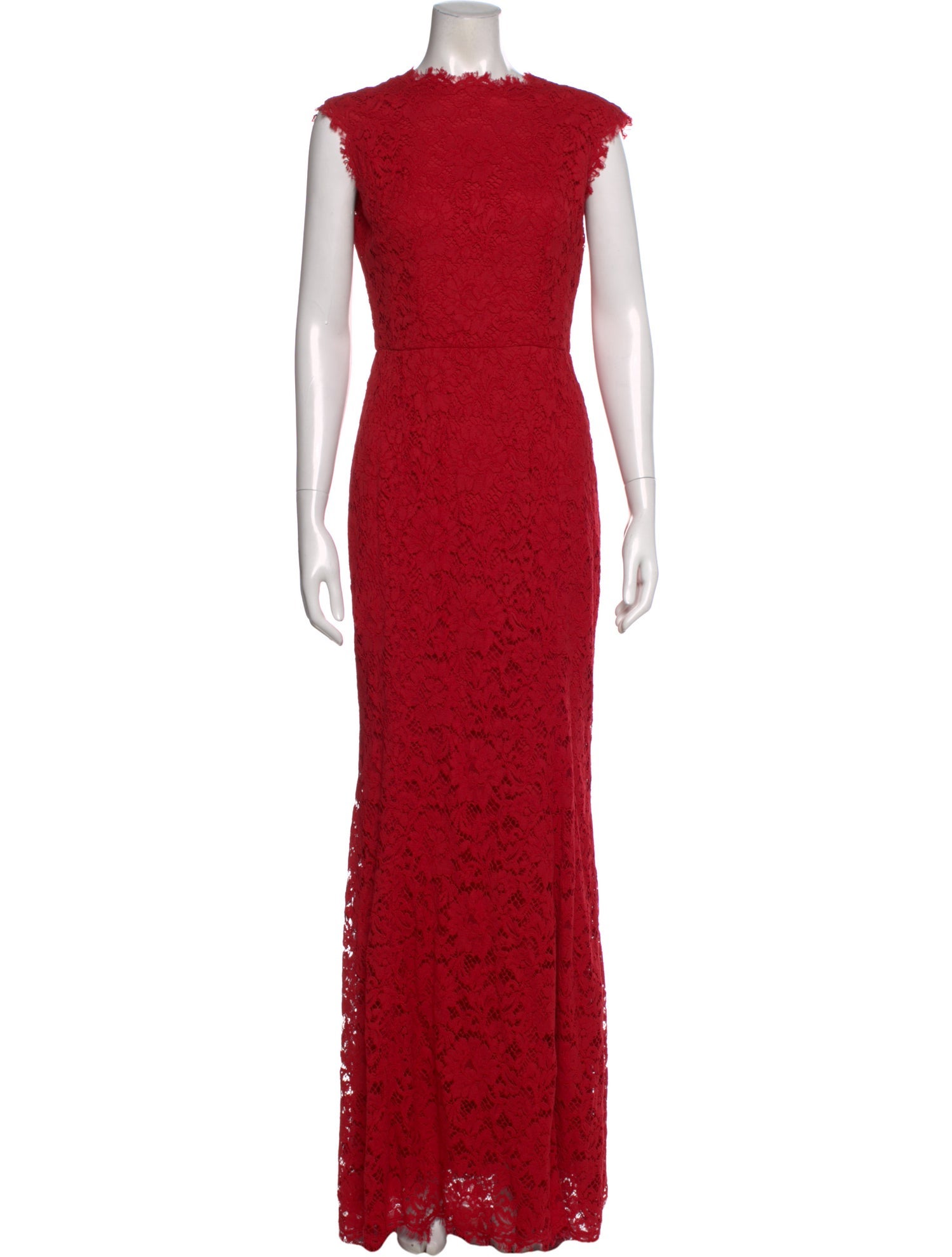 Dolce & Gabbana Lace Pattern Long Dress