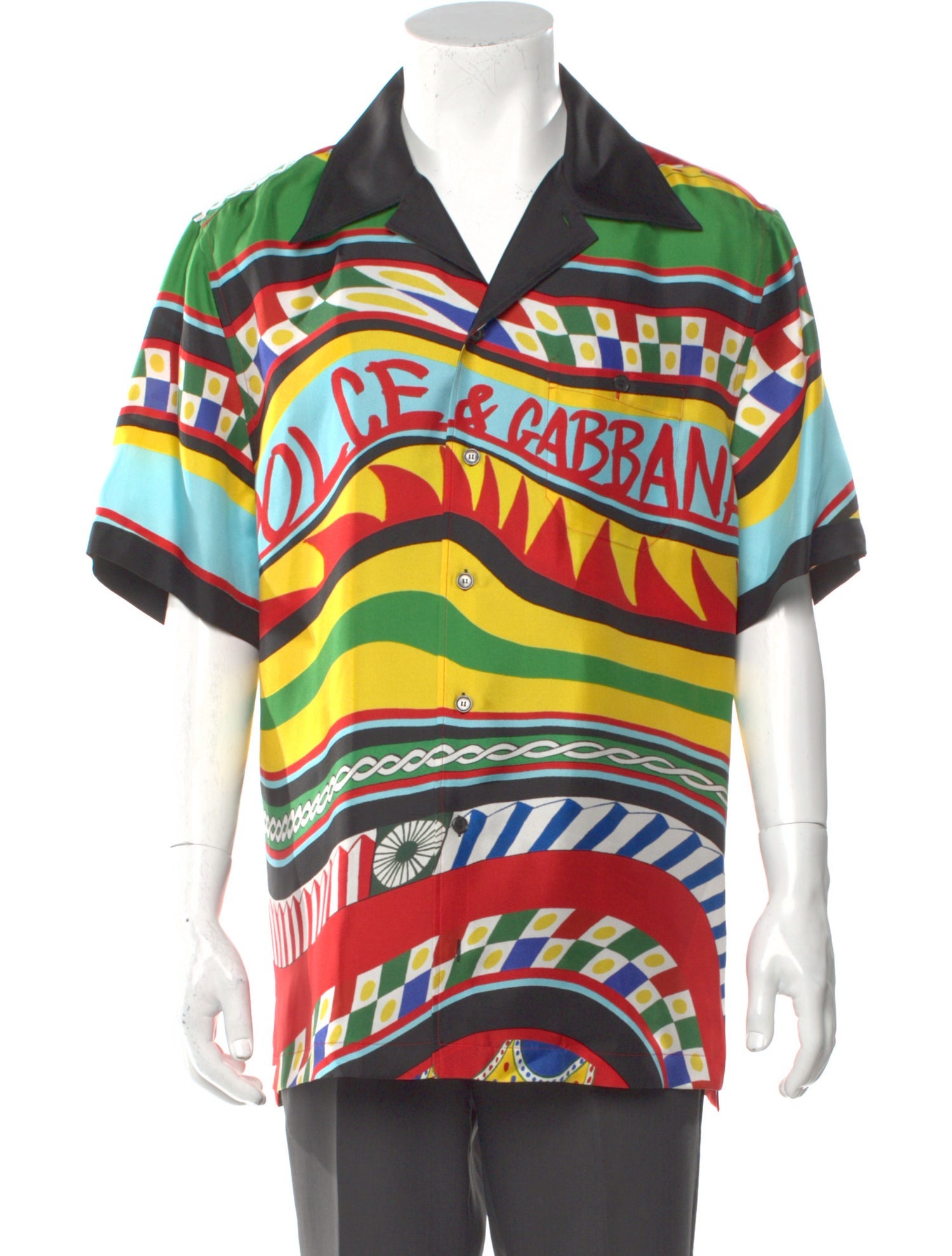 Dolce & Gabbana Silk Printed Shirt