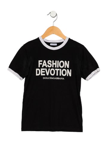 Pre-owned Dolce & Gabbana Babies' Cotton Black And White Patterned T-shirt In Multi