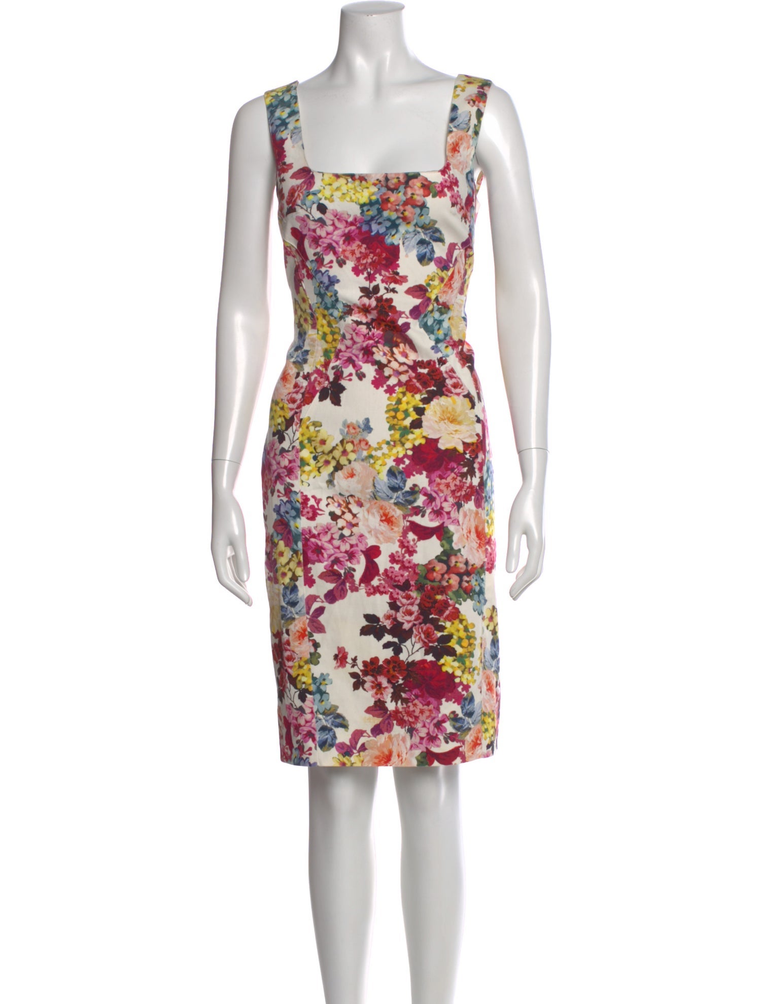 Dolce & Gabbana Floral Print Knee-Length Dress