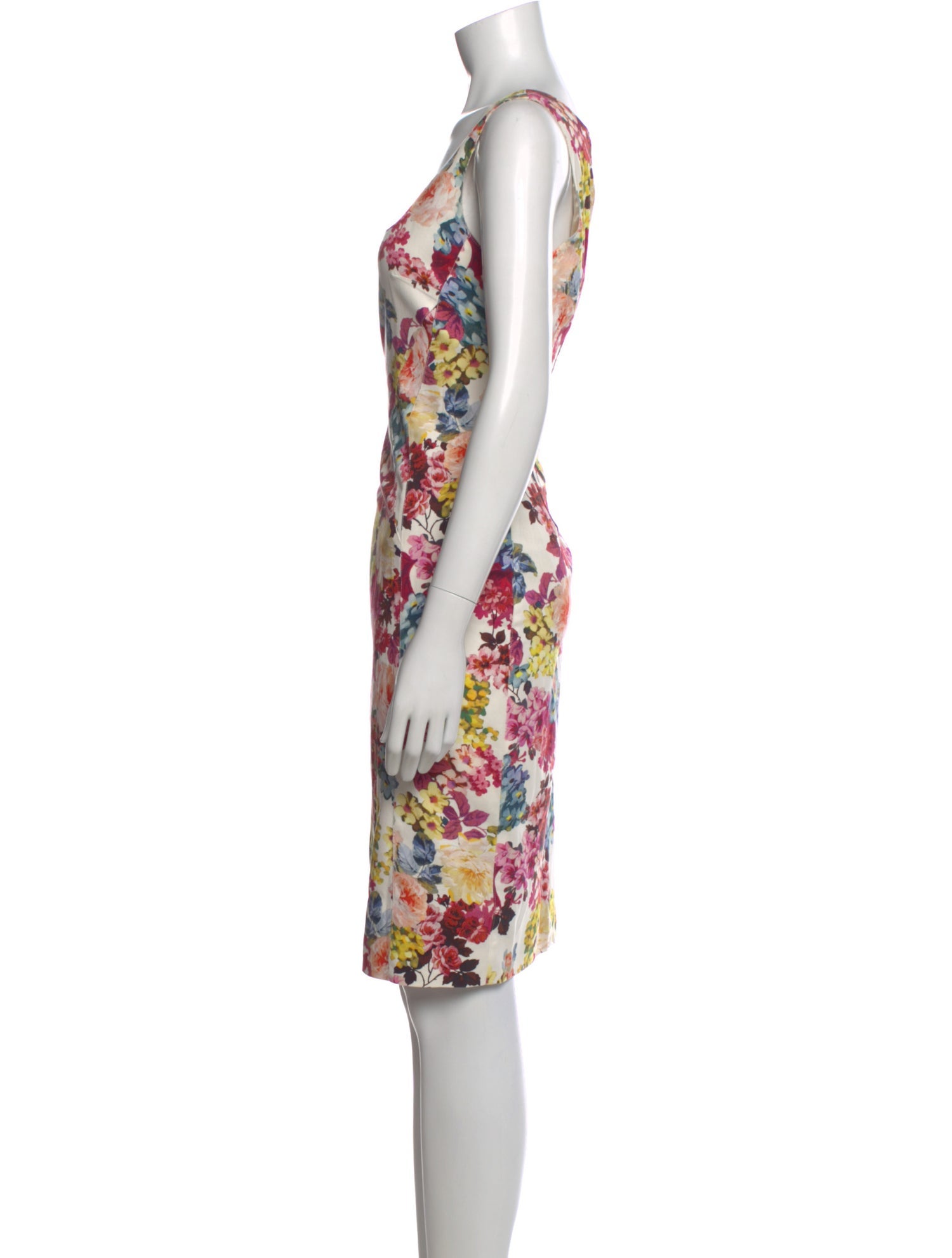 Dolce & Gabbana Floral Print Knee-Length Dress