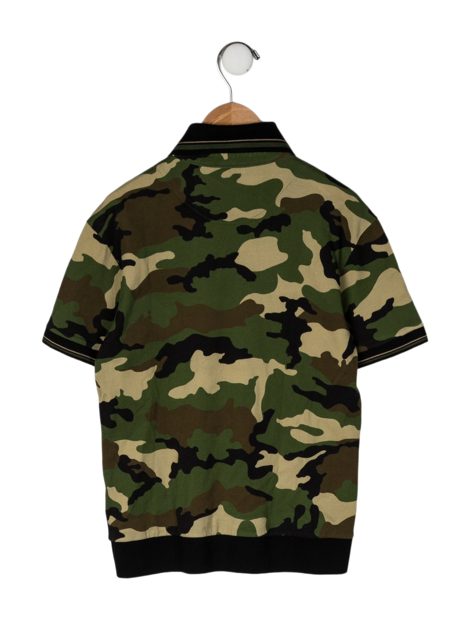 Dolce & Gabbana Cotton Camouflage Polo Shirt