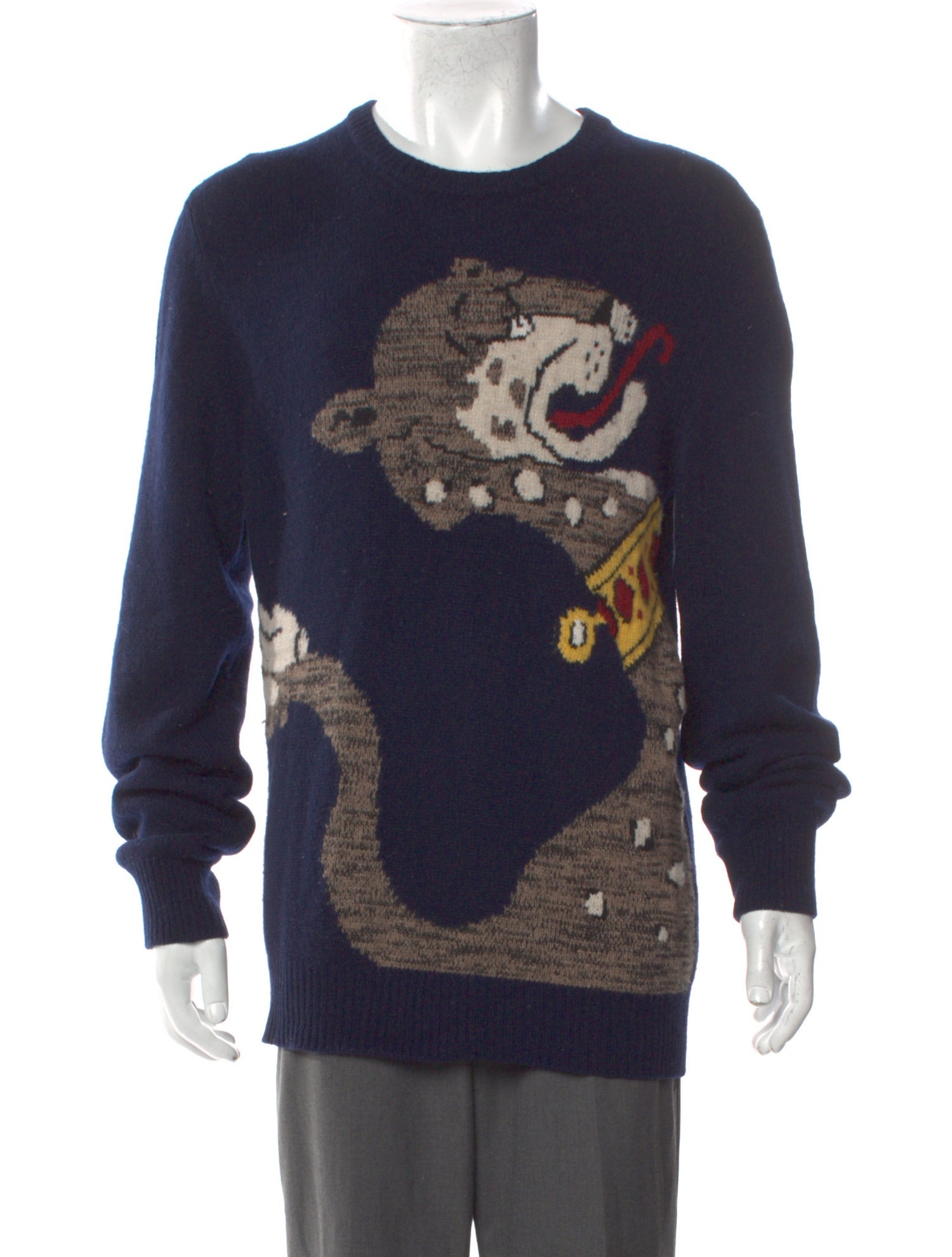 Dolce & Gabbana Virgin Wool Printed Pullover