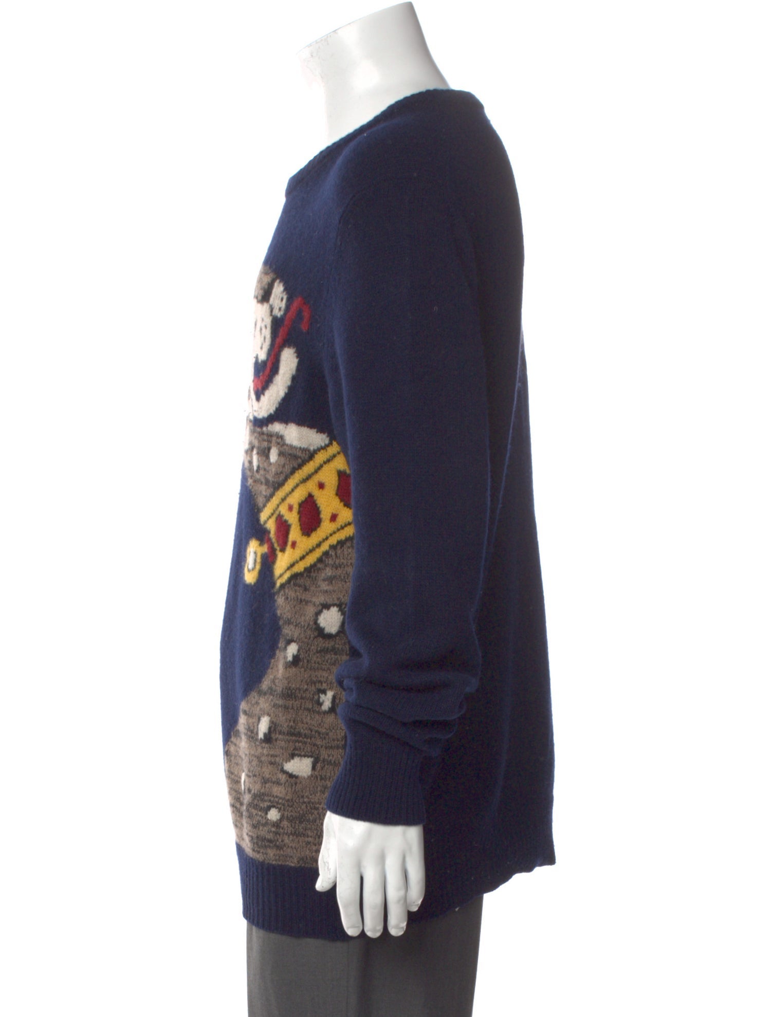 Dolce & Gabbana Virgin Wool Printed Pullover