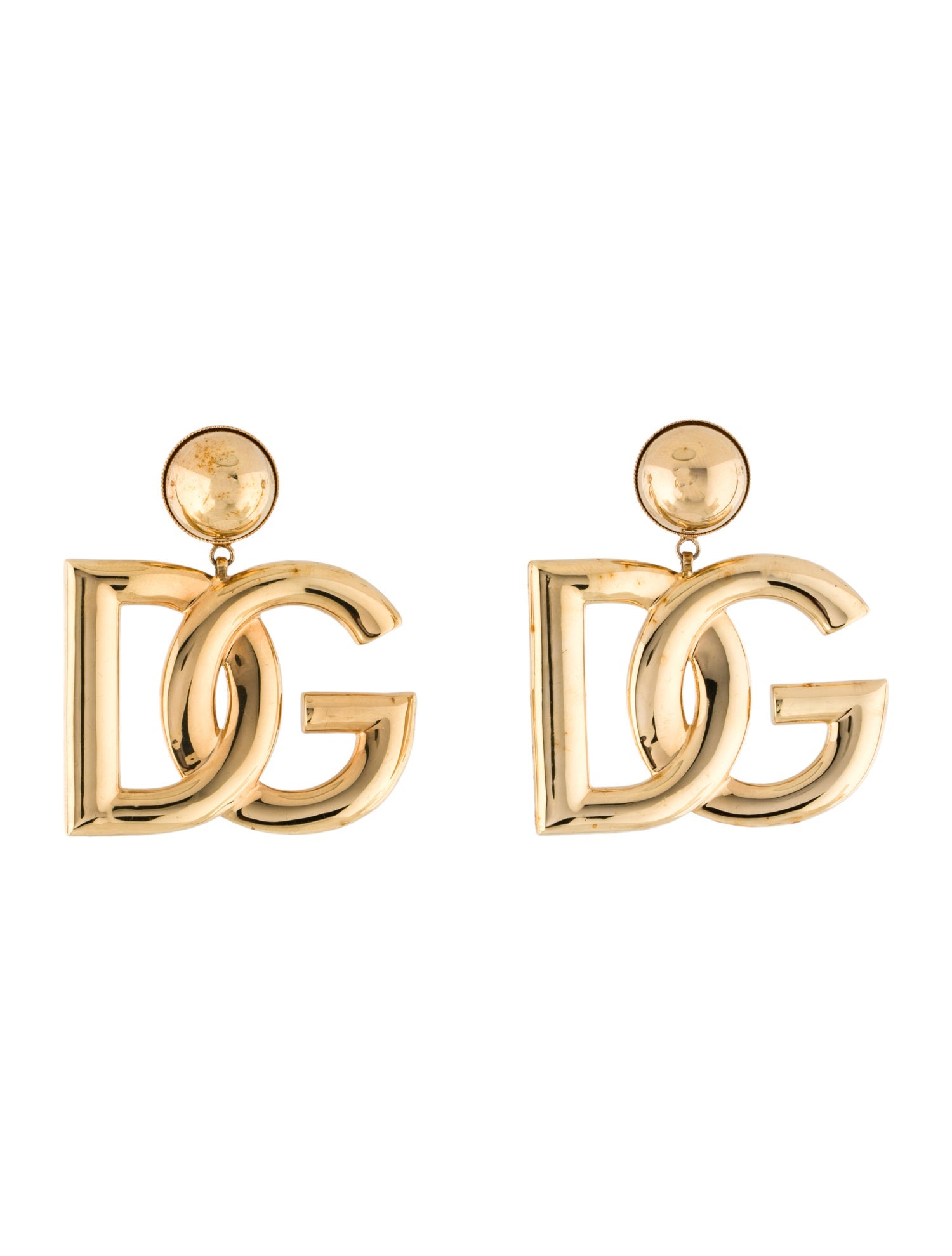 Dolce & Gabbana DG Logo Clip-On Drop Earrings