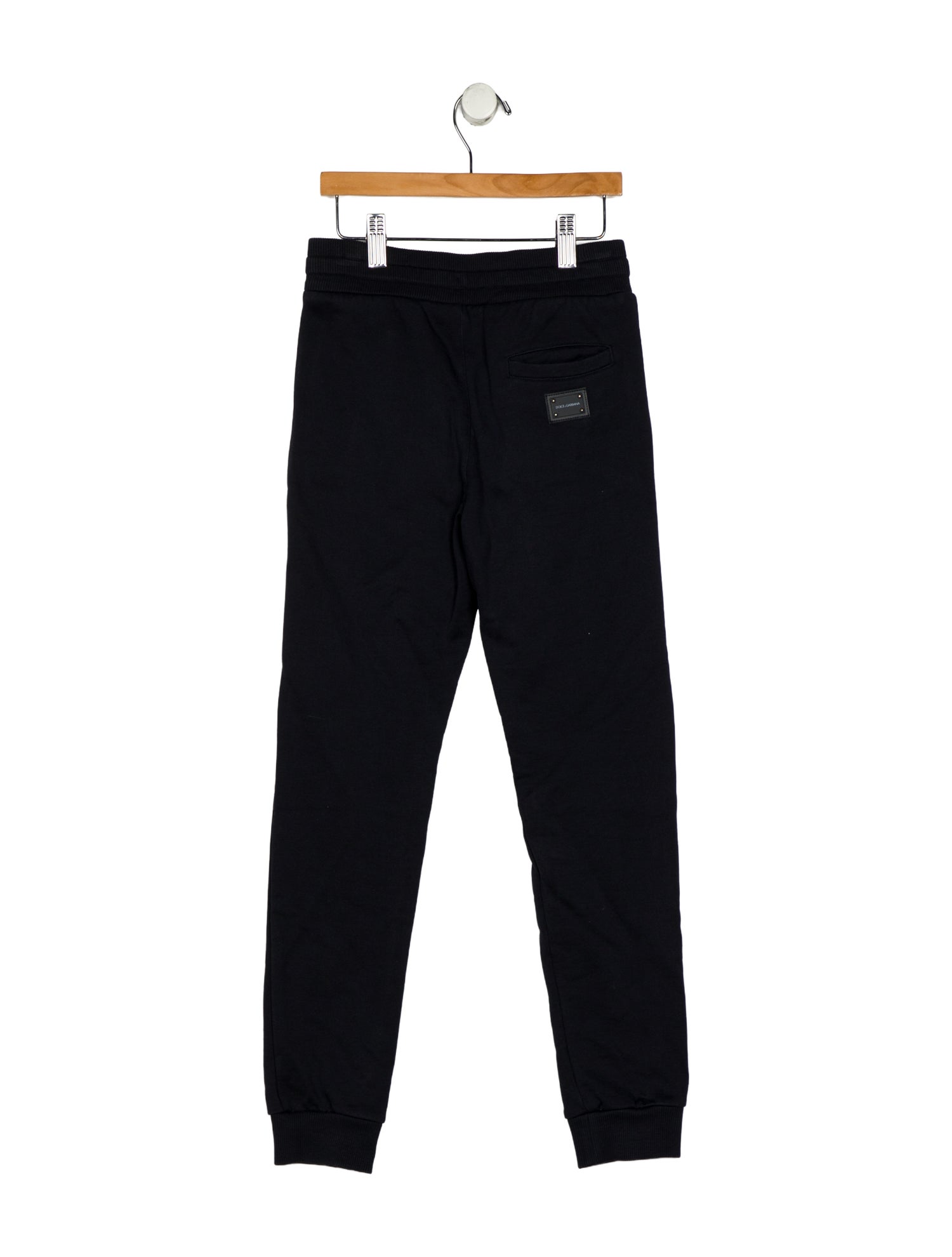 Dolce & Gabbana Cotton blue sweatpants with drawstring waist