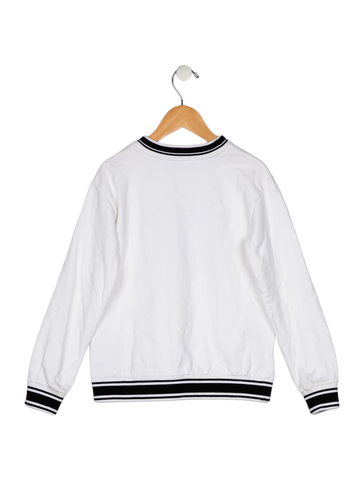 Dolce & Gabbana Cotton white and multicolor patterned graphic sweatshirt