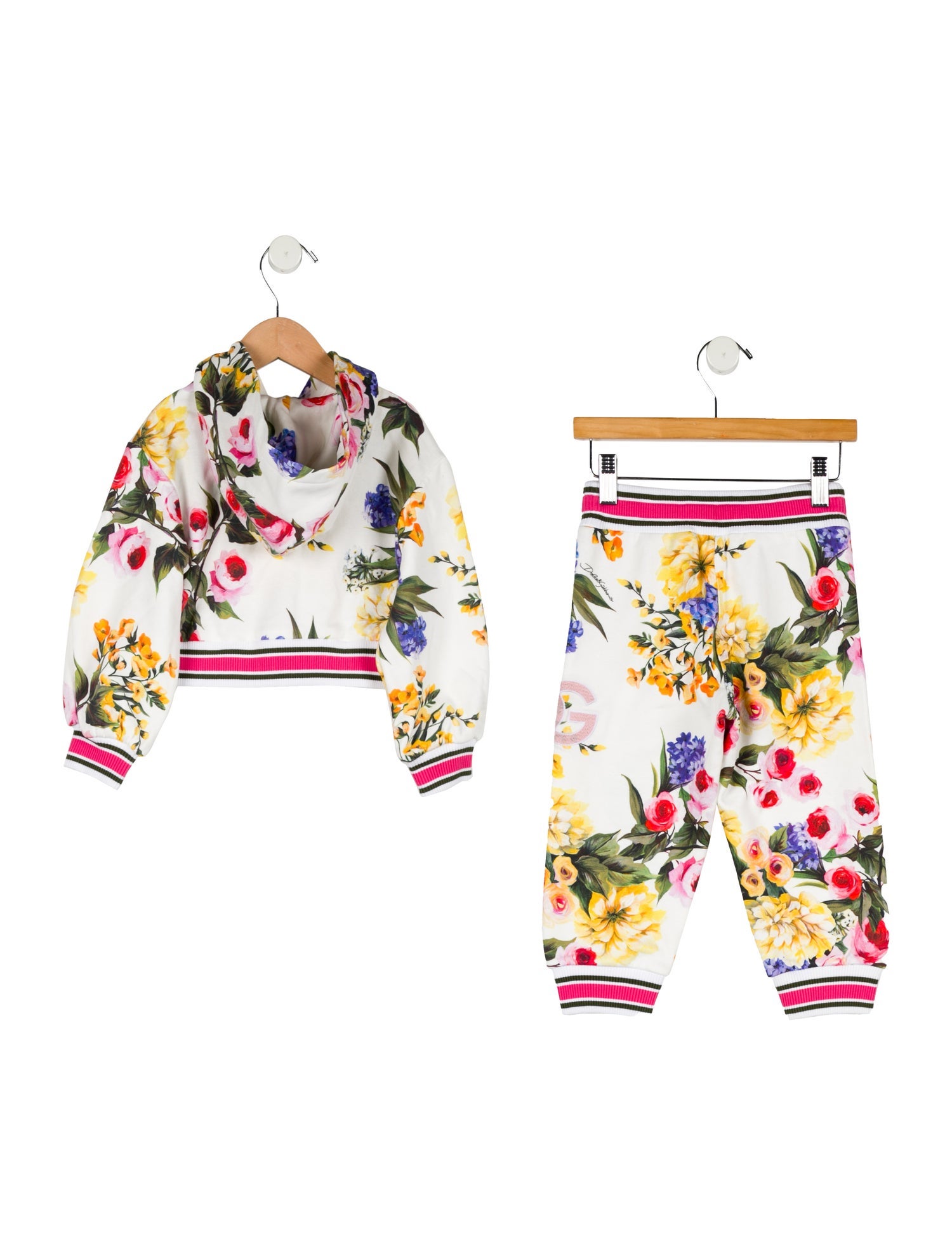 Dolce & Gabbana Toddler Girls' Floral Print Sweat Suit