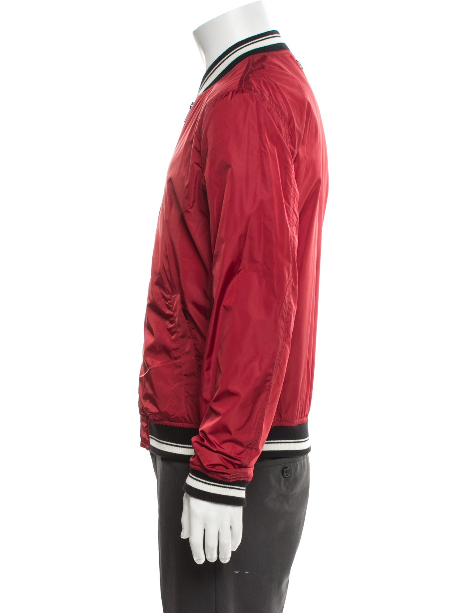 Dolce & Gabbana Striped Bomber Jacket