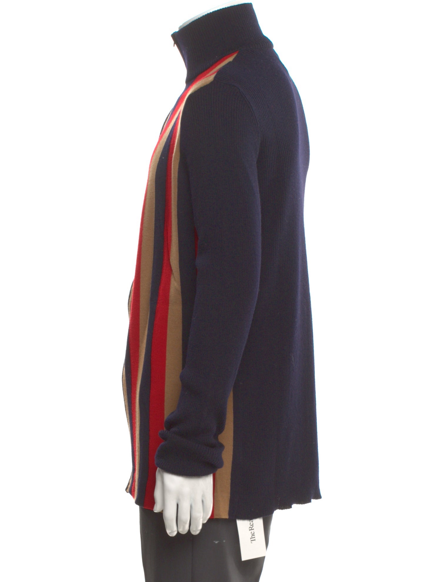 Dolce & Gabbana Virgin Wool Striped Polo Sweater