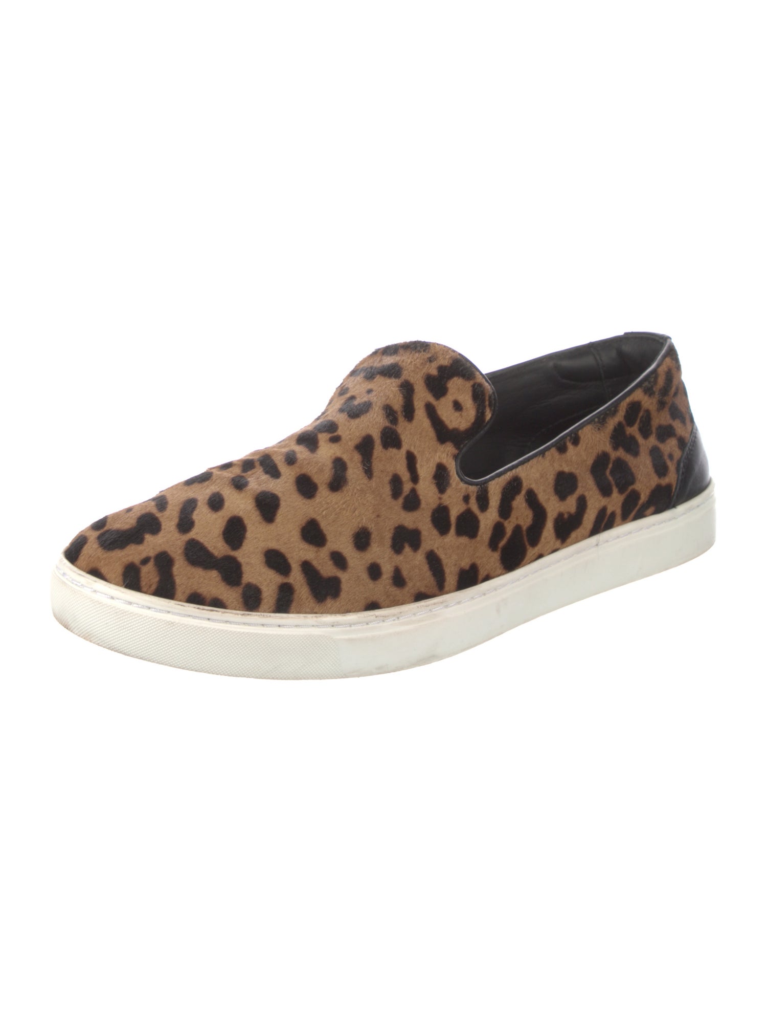 Dolce & Gabbana Ponyhair Animal Print Loafers