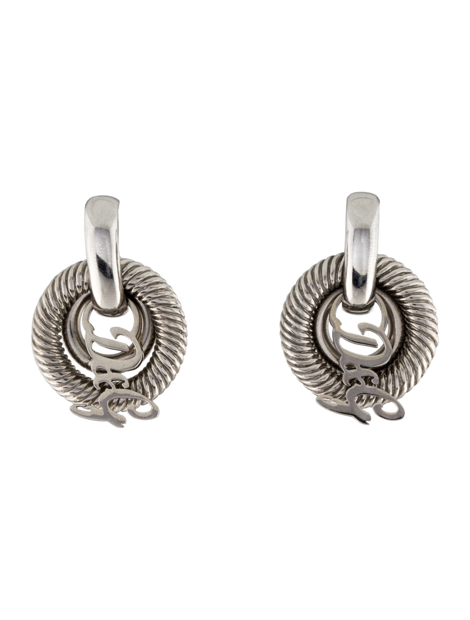 Dolce & Gabbana DG Logo Drop Earrings