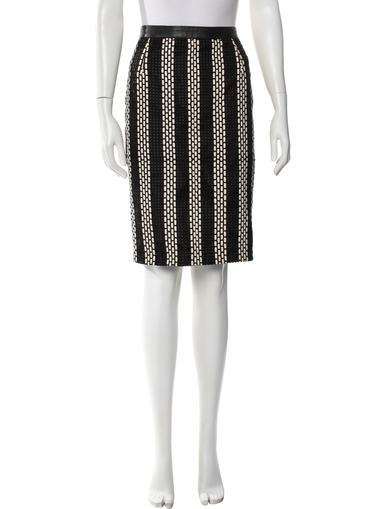 Dolce & Gabbana Striped Knee-Length Skirt