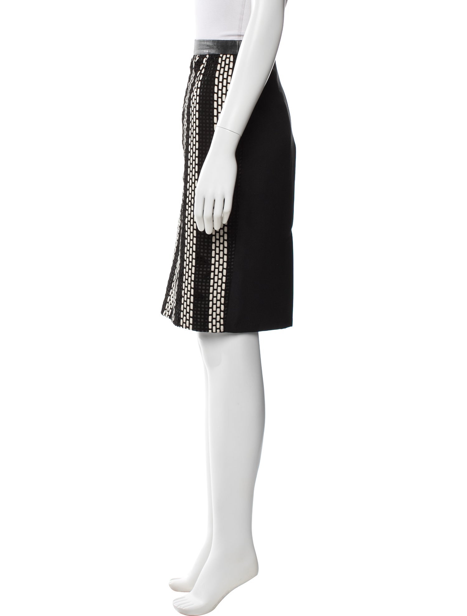 Dolce & Gabbana Striped Knee-Length Skirt