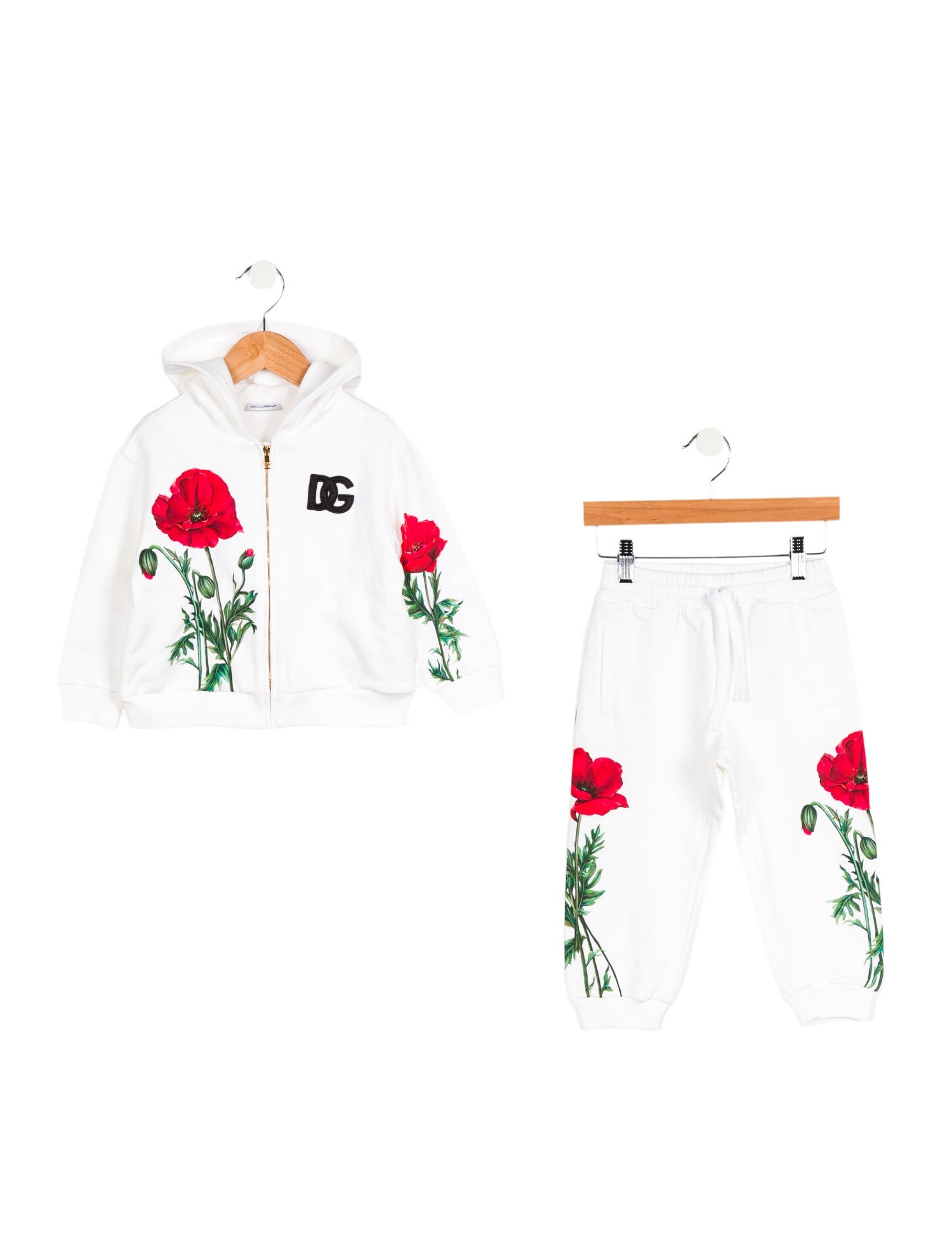 Dolce & Gabbana Toddler Girls' Floral Print Sweat Suit