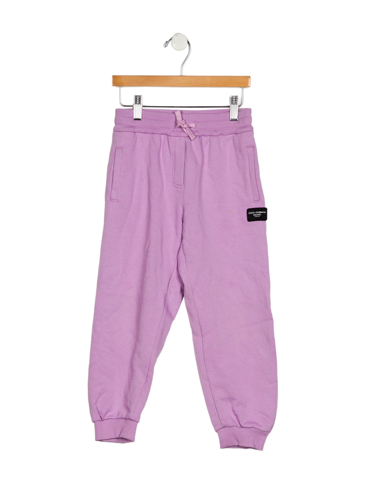 Dolce & Gabbana Purple sweatpants with drawstring elastic waist