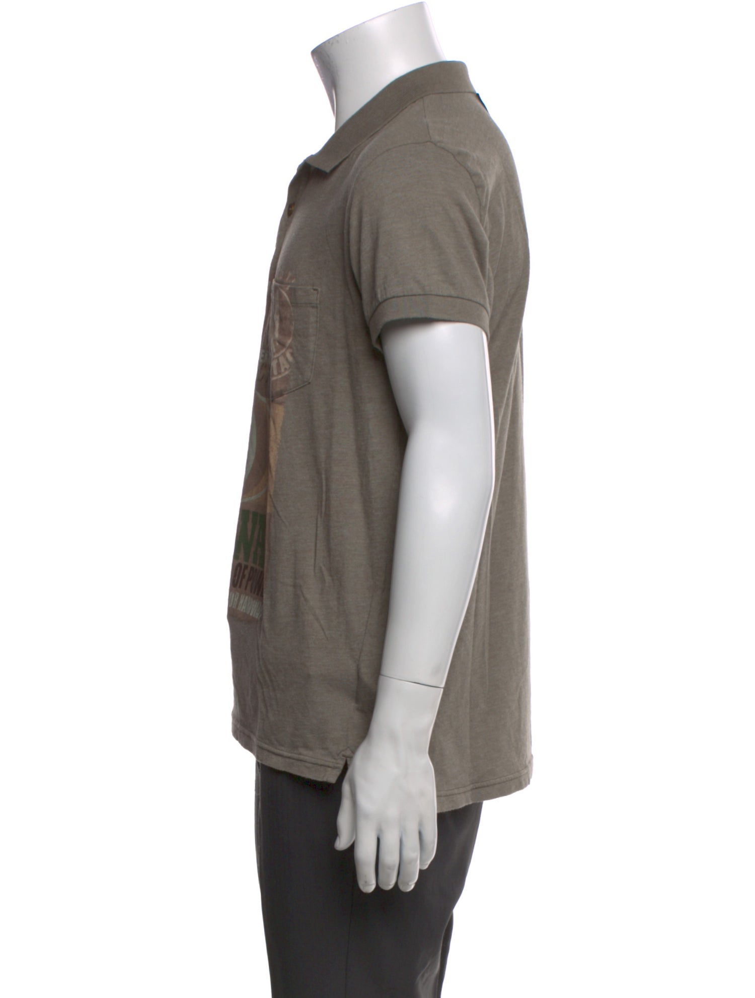 Dolce & Gabbana Graphic Print Collar Polo Shirt
