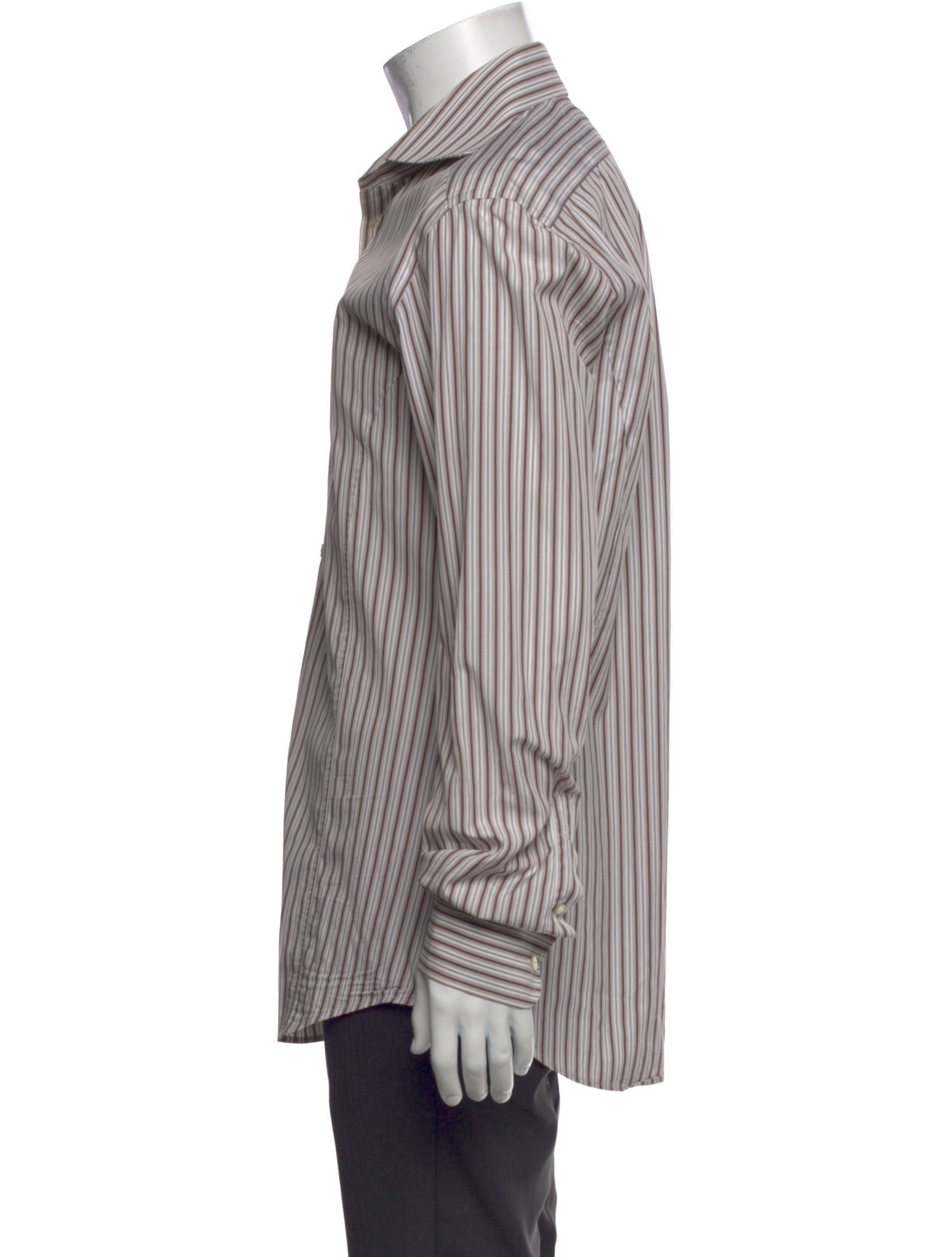 Dolce & Gabbana Striped Long Sleeve Dress Shirt