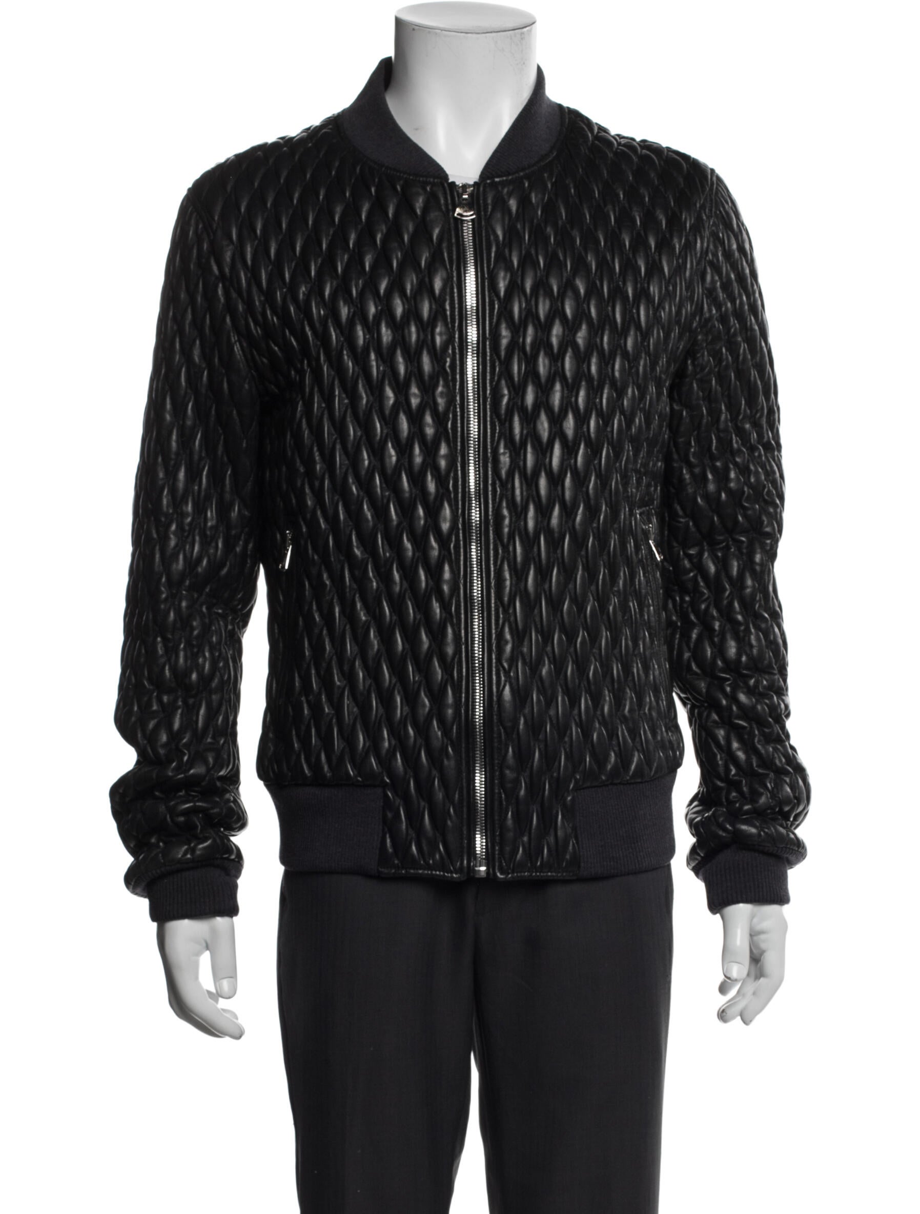 Dolce & Gabbana Lamb Leather Bomber Jacket