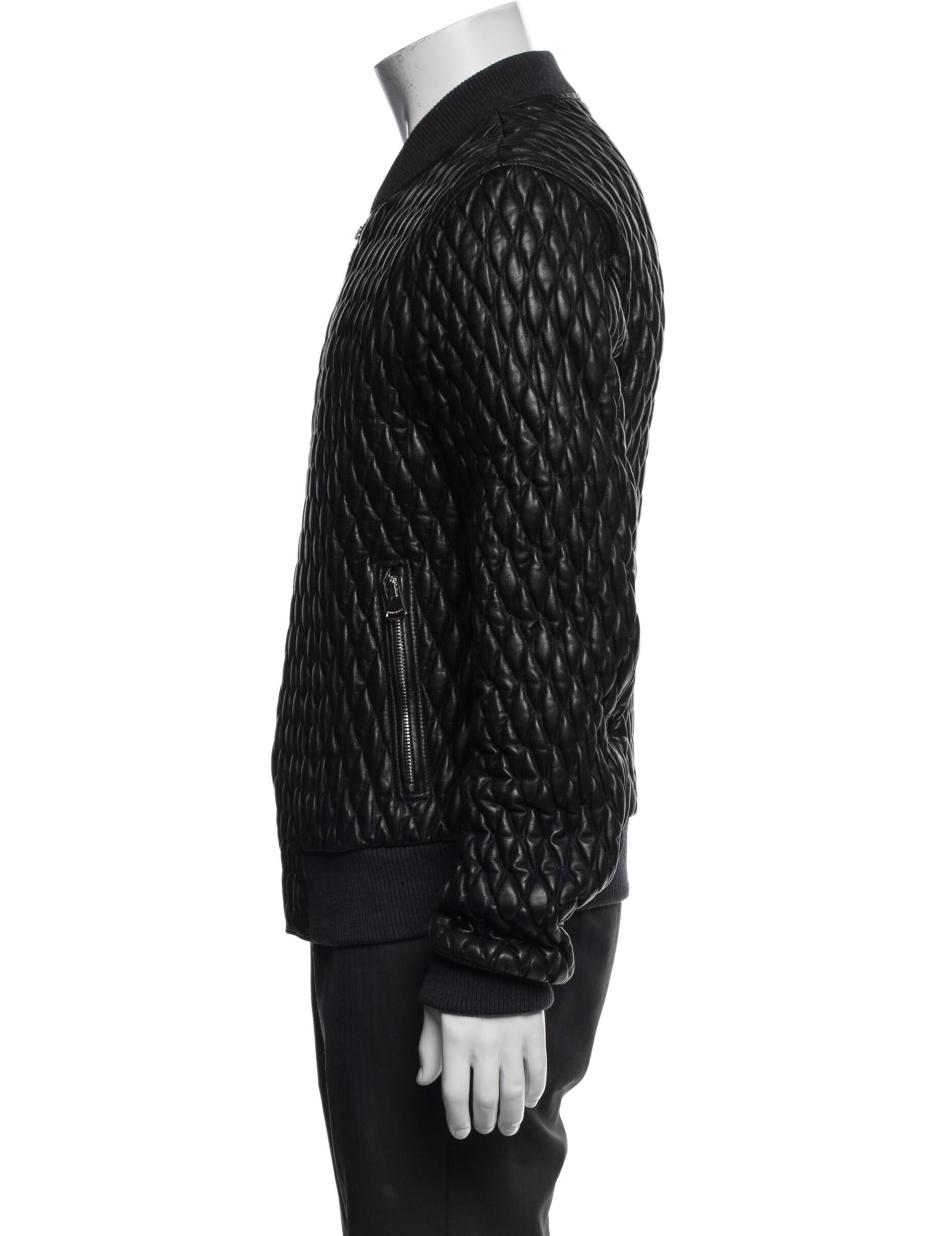 Dolce & Gabbana Lamb Leather Bomber Jacket