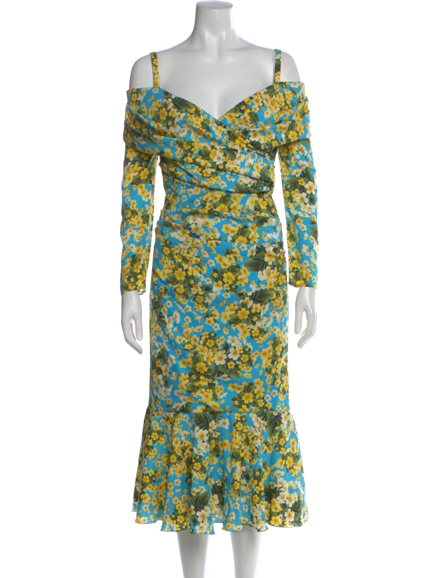 Dolce & Gabbana Silk Midi Length Dress
