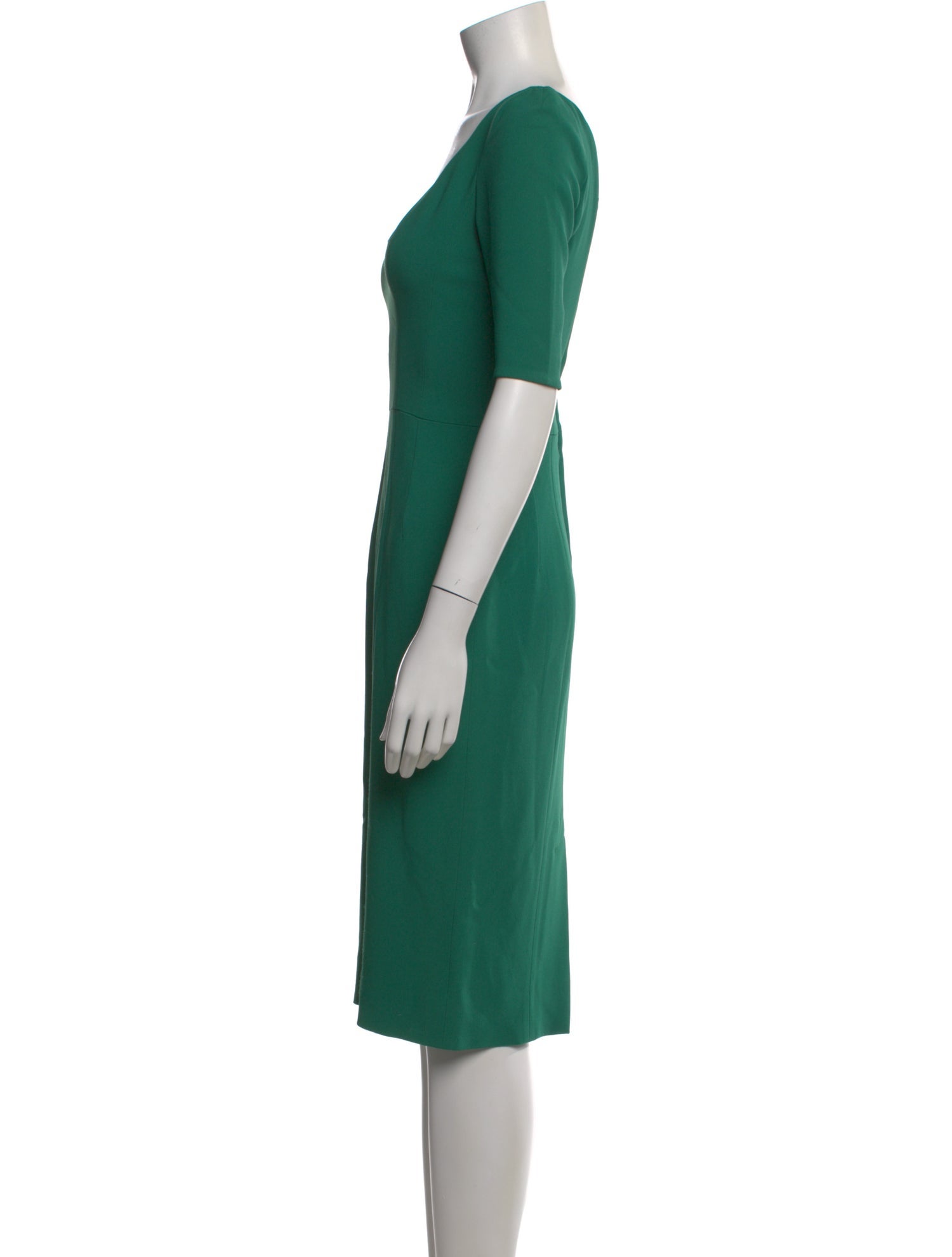 Dolce & Gabbana Scoop Neck Midi Length Dress