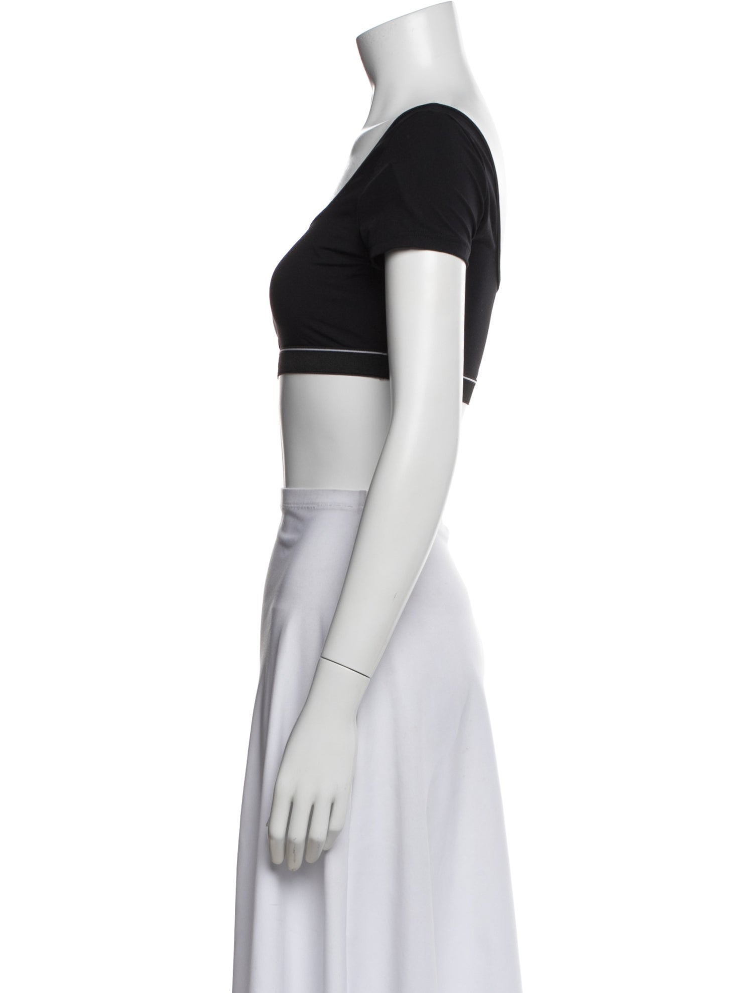 Dolce & Gabbana Scoop Neck Short Sleeve Crop Top w/ Tags
