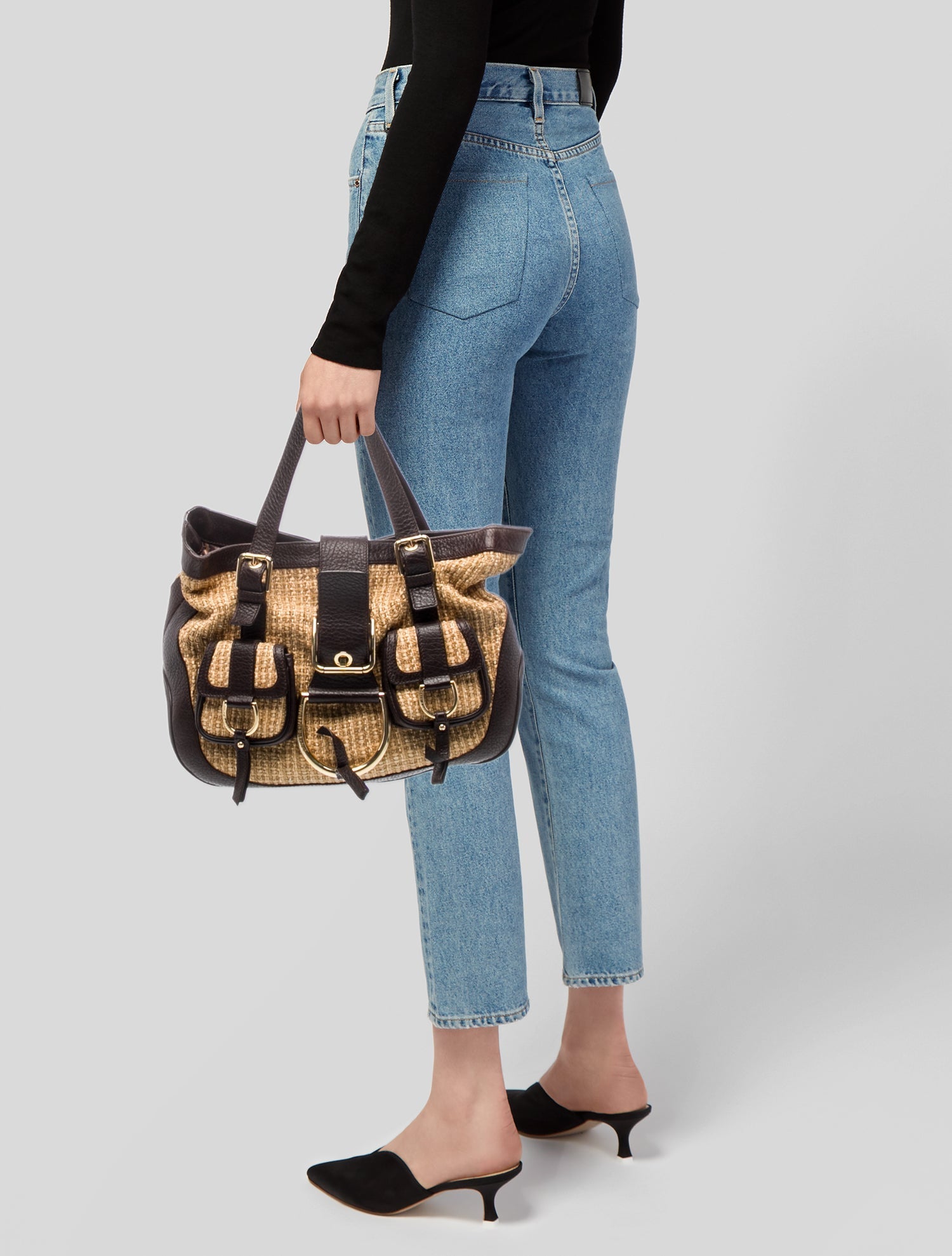 Dolce & Gabbana Raffia Shoulder Bag