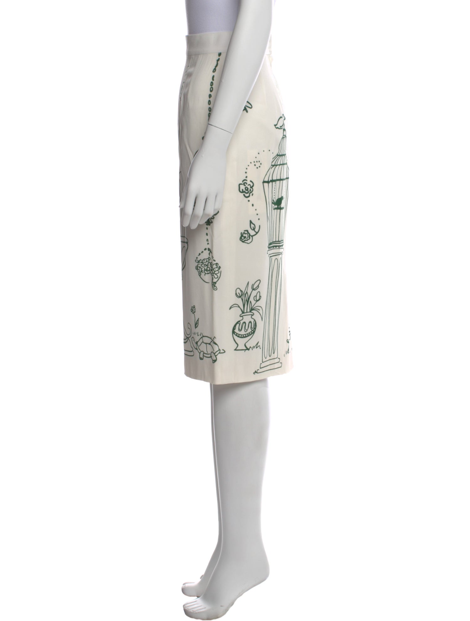 Dolce & Gabbana Printed Knee-Length Skirt
