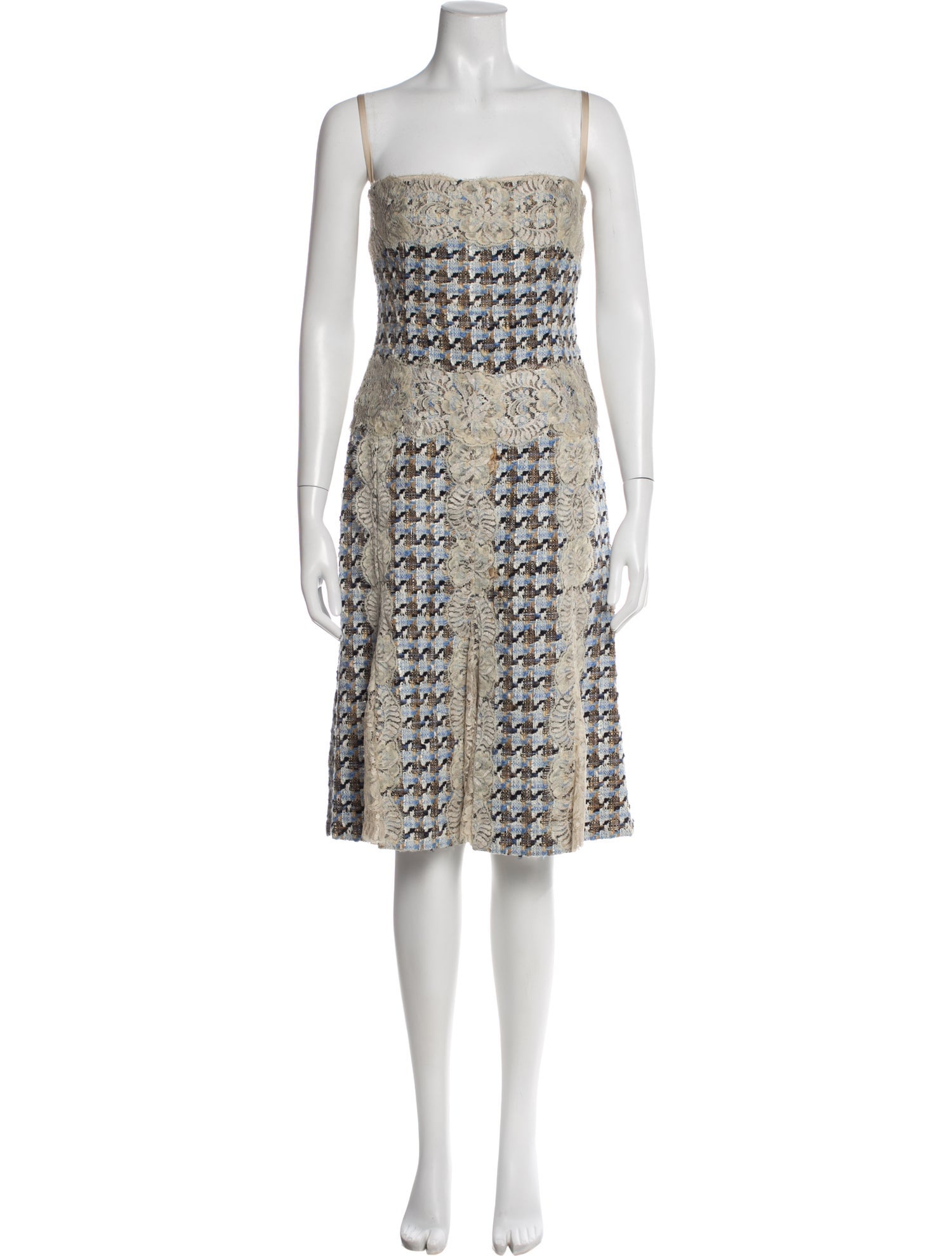 Dolce & Gabbana Houndstooth Print Knee-Length Dress