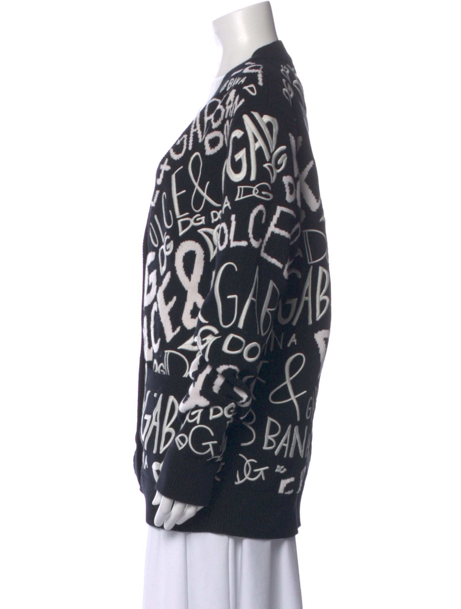 Dolce & Gabbana Virgin Wool Printed Sweater