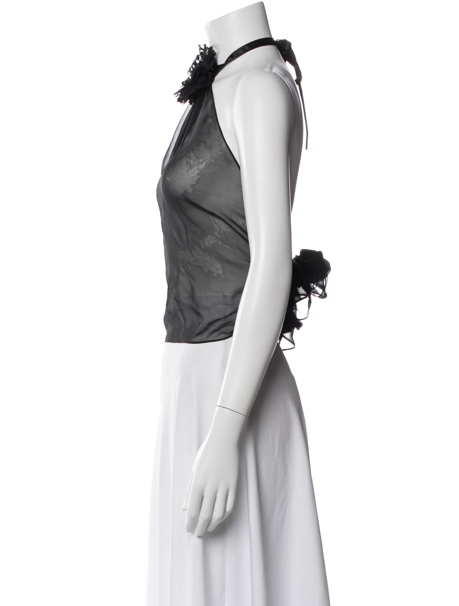 Dolce & Gabbana Silk Halterneck Top