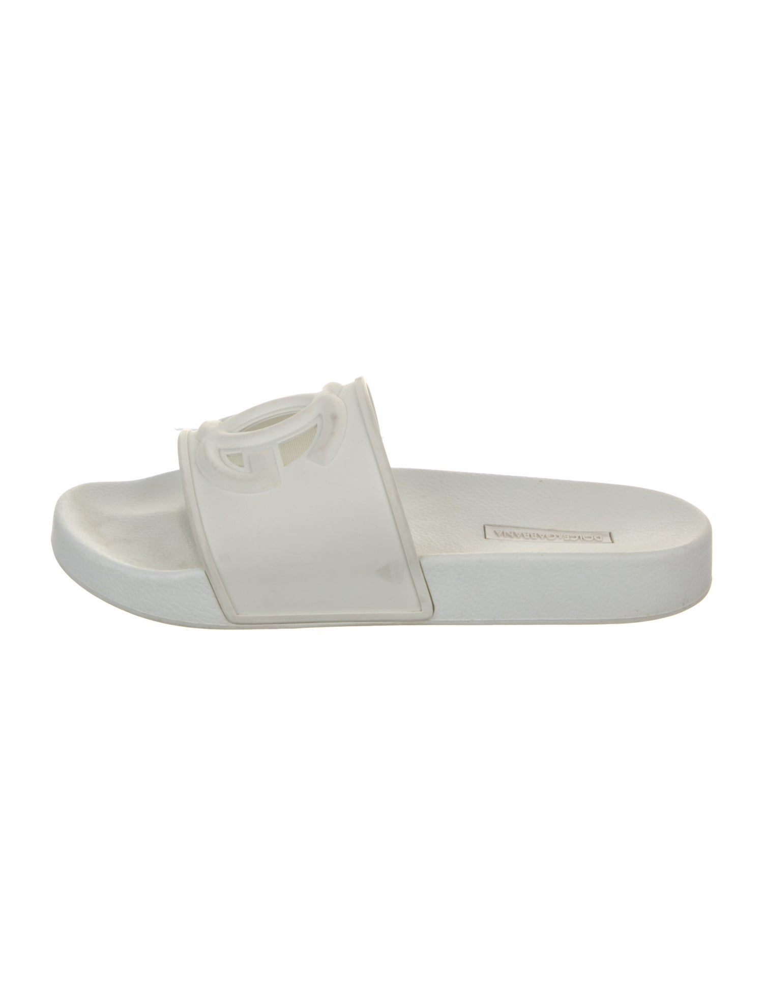 Dolce & Gabbana Rubber Cutout Accent Slides