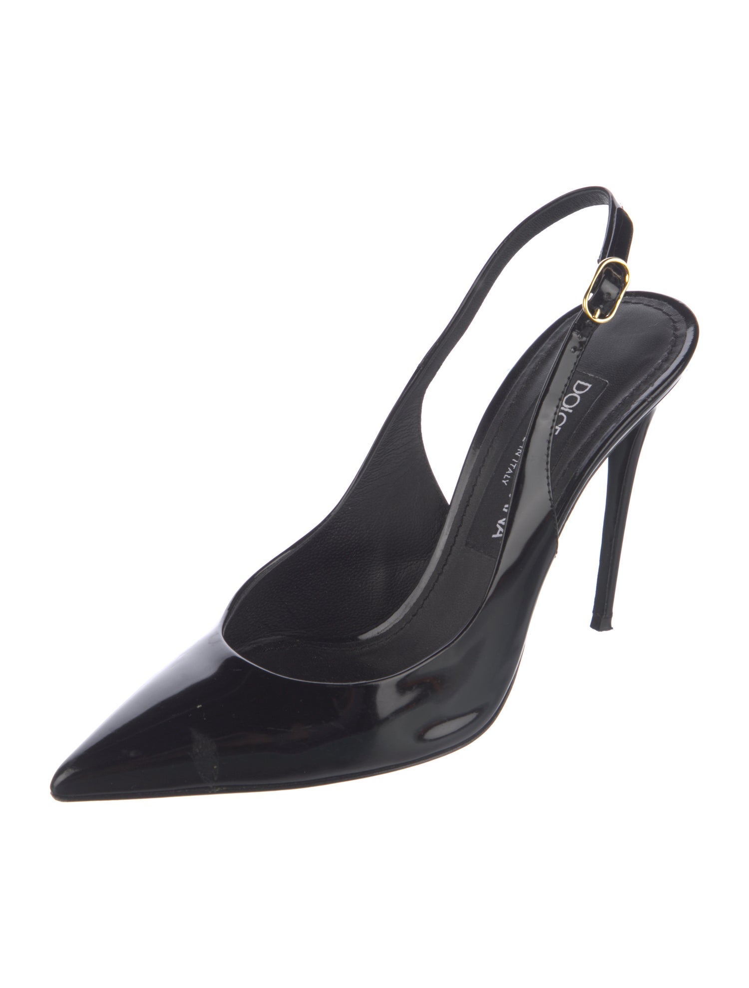 Dolce & Gabbana Patent Leather Slingback Pumps