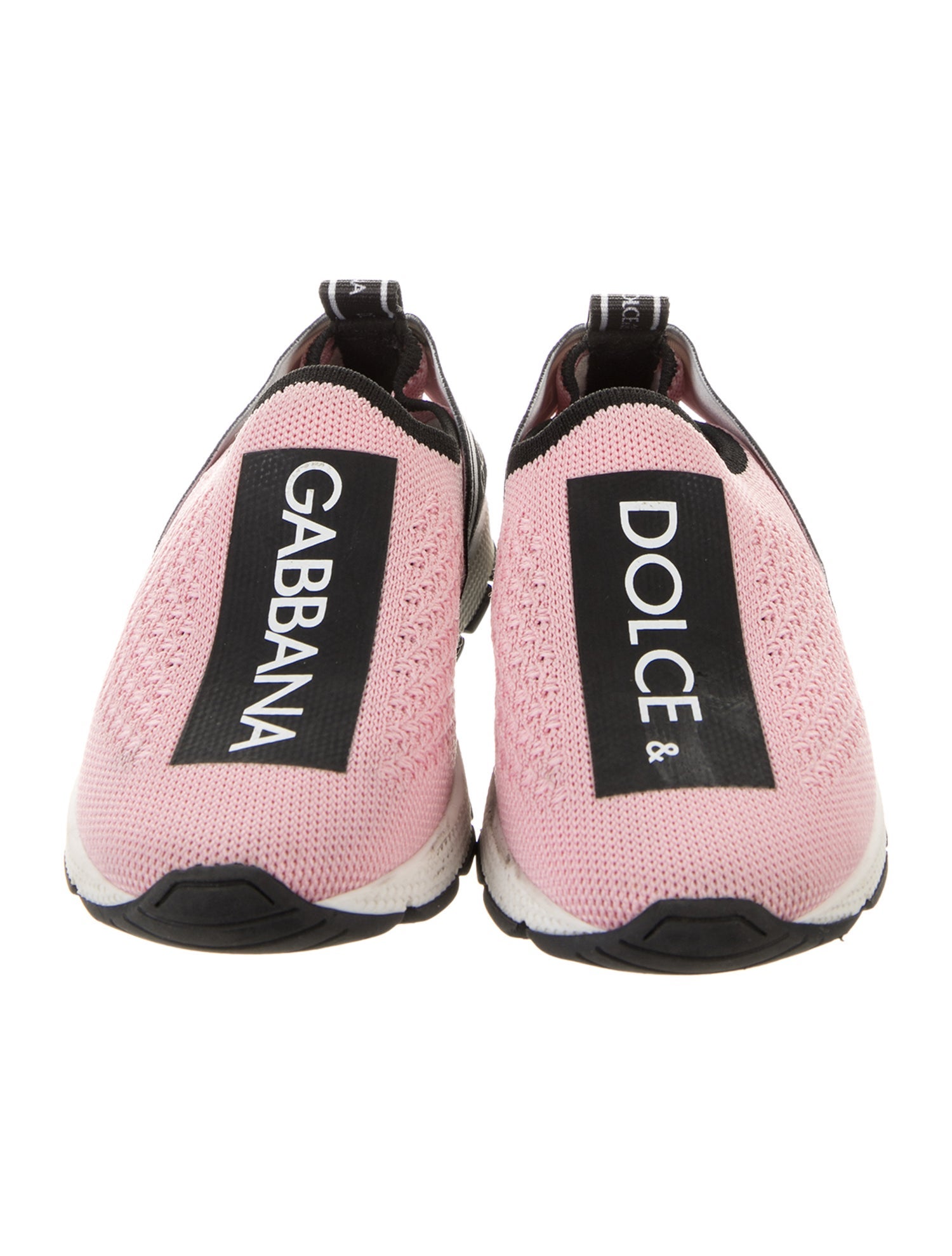 Dolce & Gabbana Pink and multicolor patterned low top sneaker