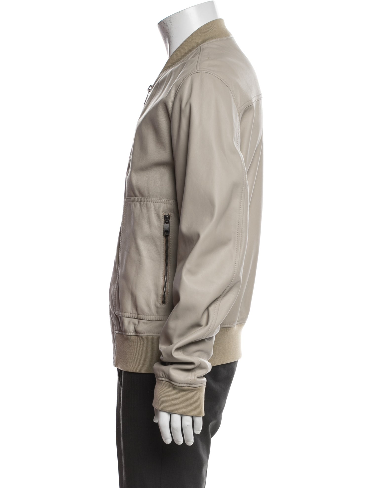 Dolce & Gabbana Lamb Leather Bomber Jacket