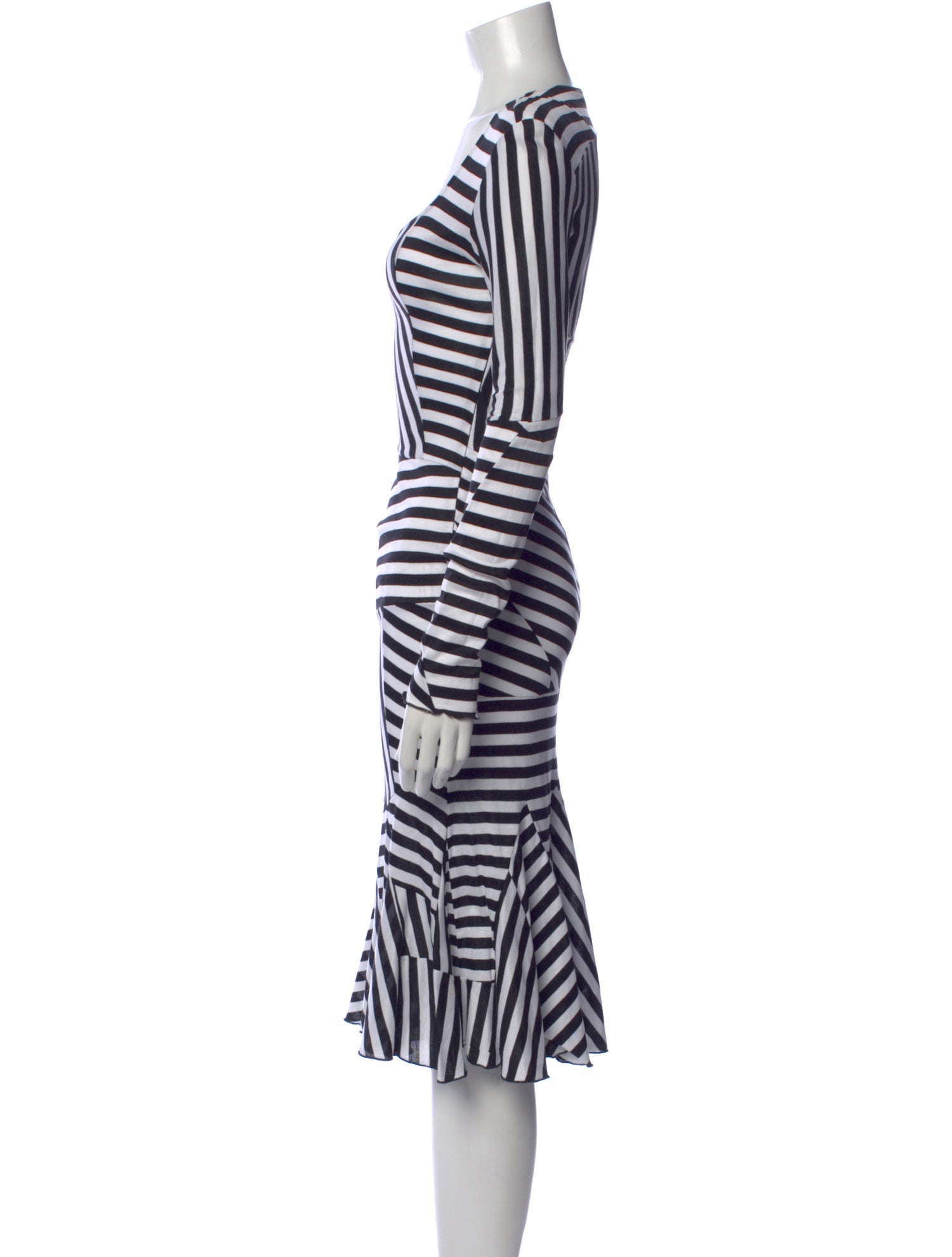 Dolce & Gabbana Striped Knee-Length Dress