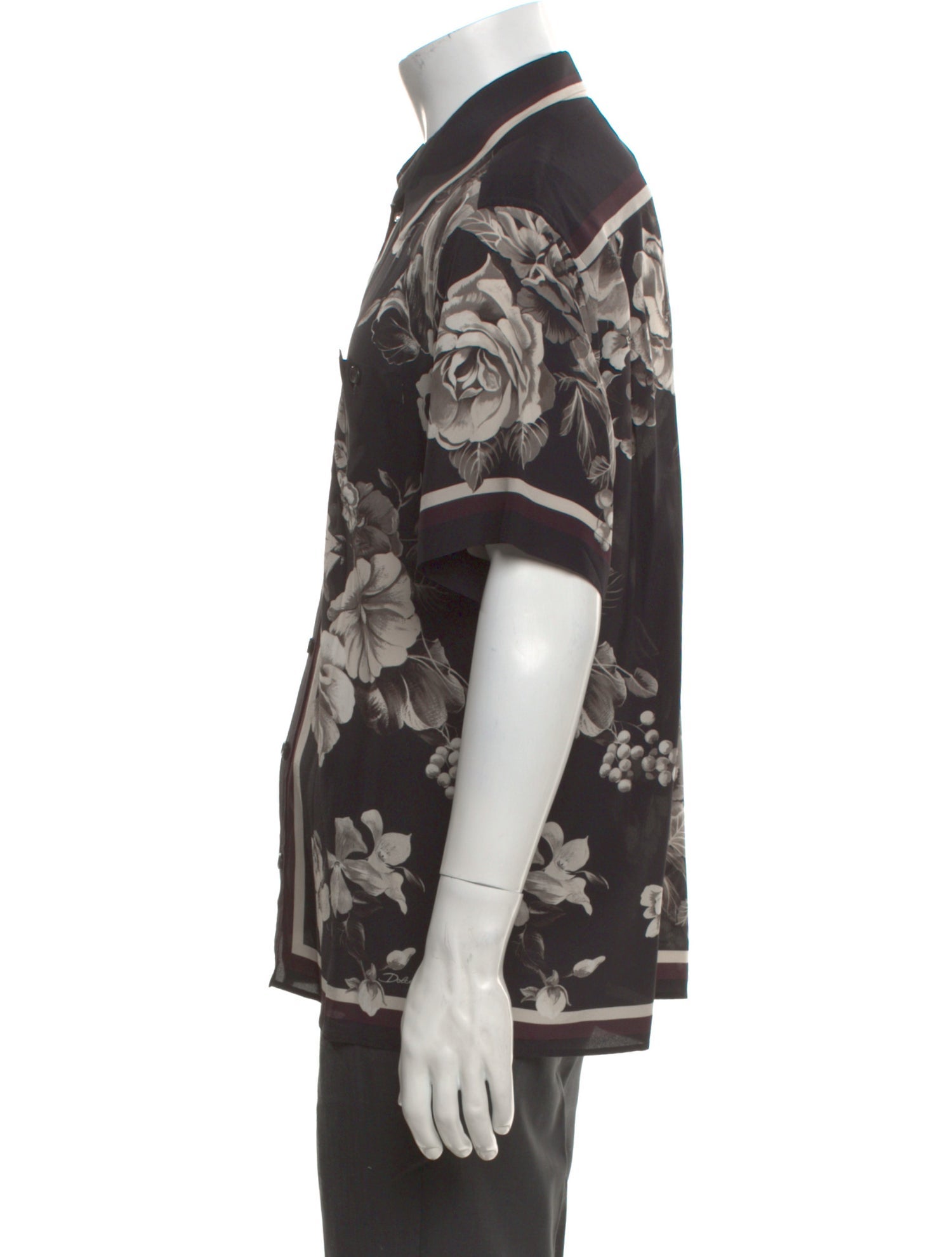 Dolce & Gabbana Floral Print Short Sleeve Shirt