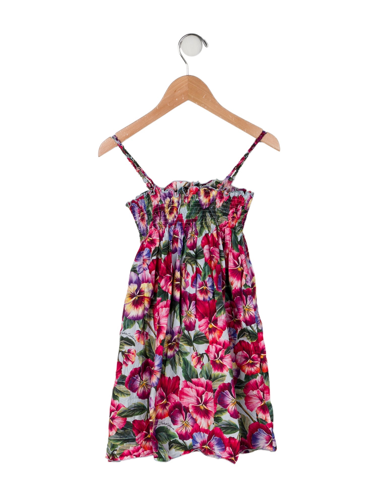 Dolce & Gabbana Cotton All Over Print Sleeveless Dress