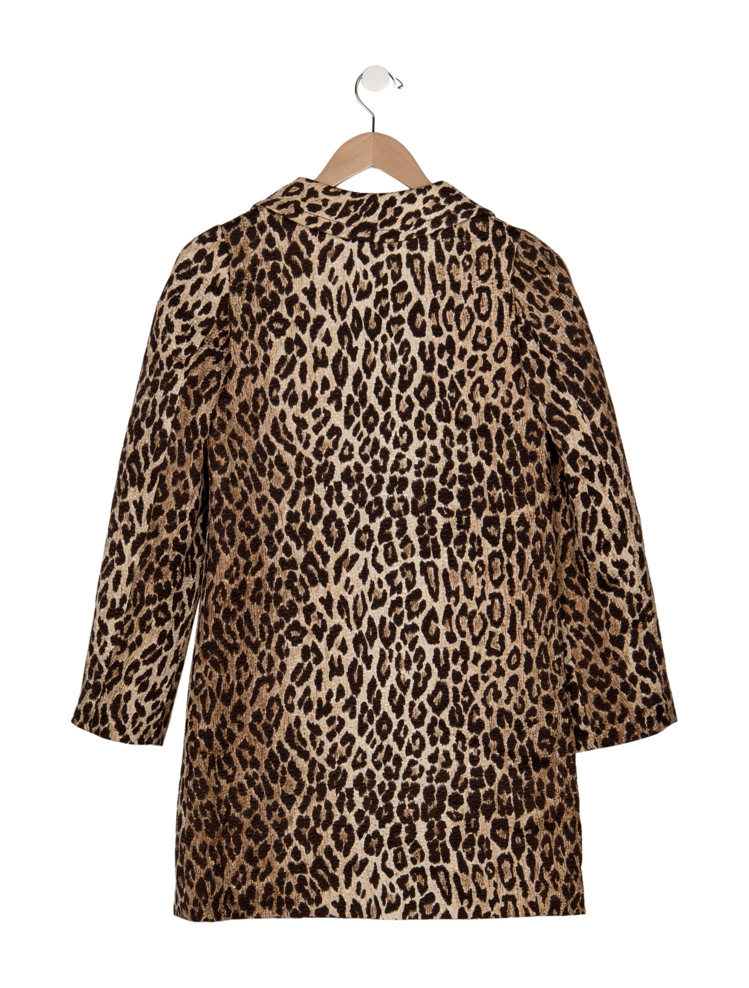 Dolce & Gabbana Girls' Leopard Print Long Coat