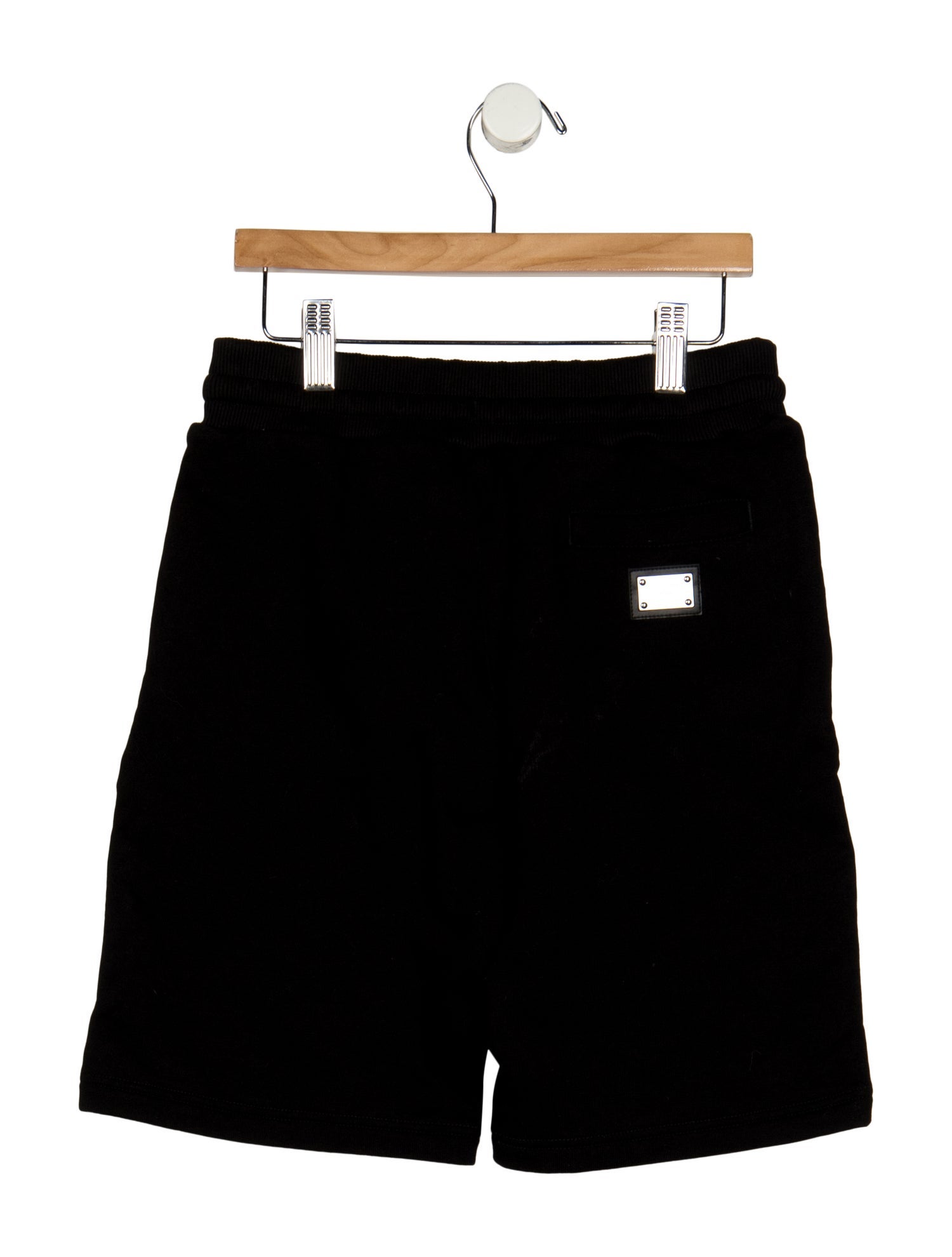 Dolce & Gabbana Cotton black casual sweatpant shorts with elastic waist