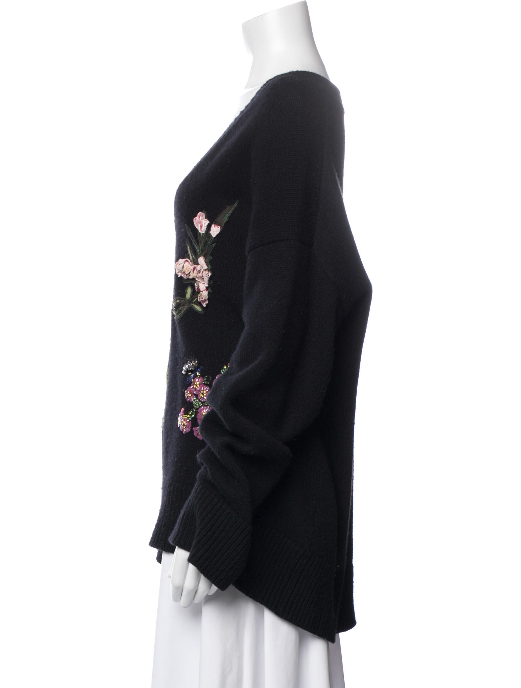 Dolce & Gabbana Cashmere Graphic Print Sweater