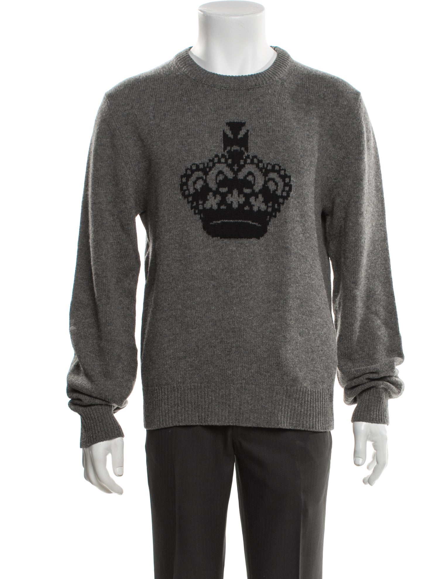 Dolce & Gabbana Virgin Wool Graphic Print Pullover