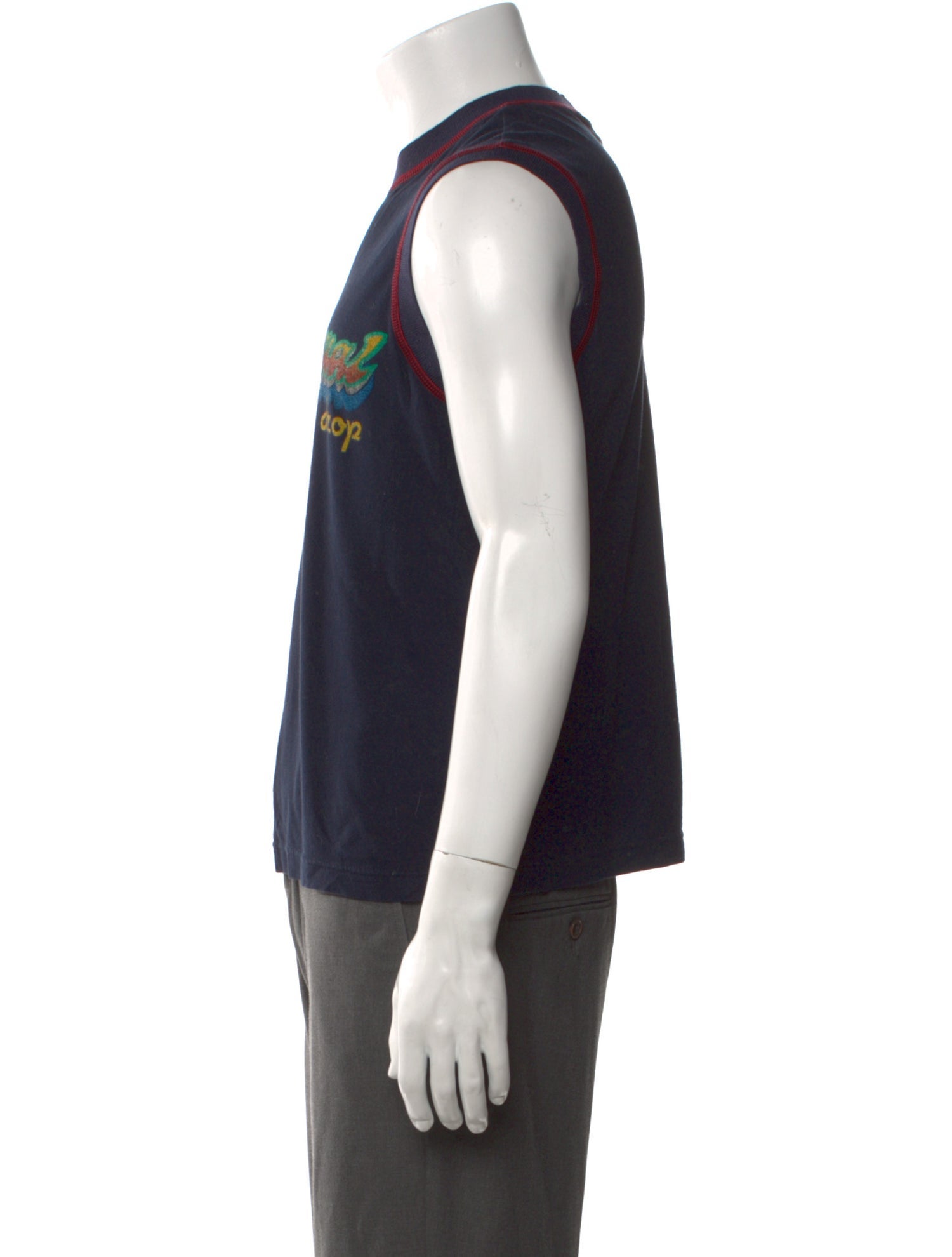 Raf Simons 2004 Siddhartha Deconstructed Tank Top - Grey T-Shirts