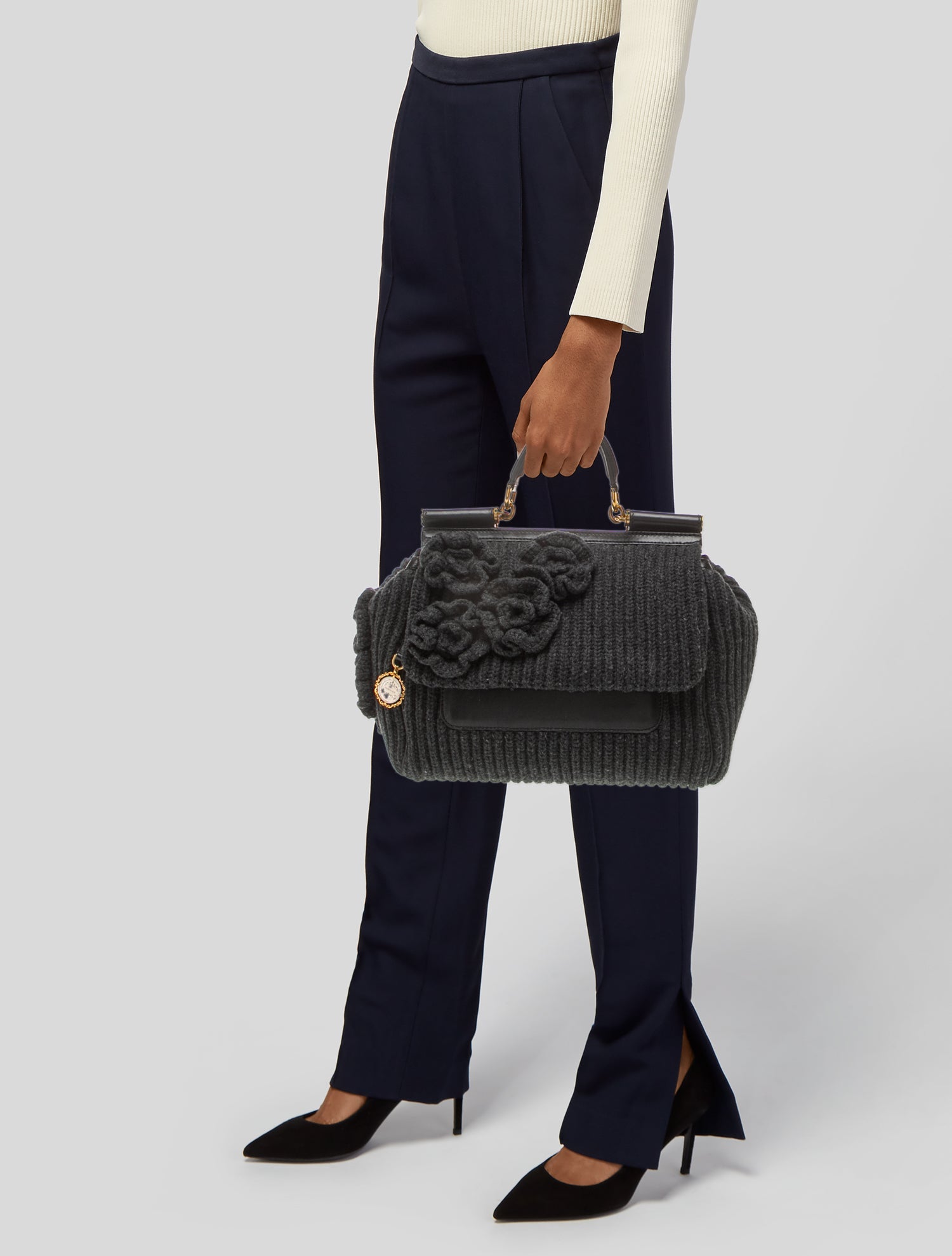 Dolce & Gabbana Miss Bunny Bag - Black Handle Bags, Handbags