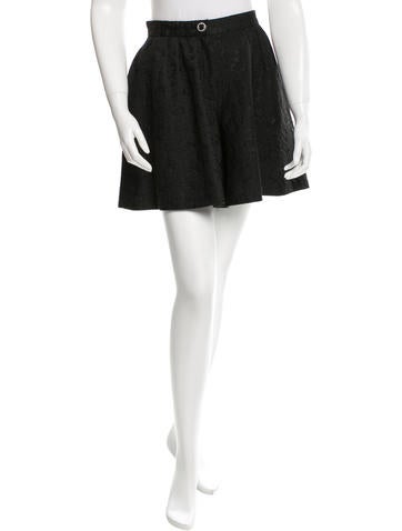 Dolce & Gabbana Brocade High-Waisted Shorts