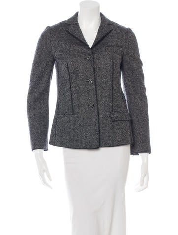 Dolce & Gabbana Long Sleeve Wool Coat