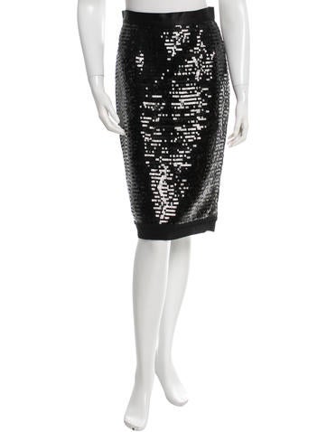Dolce & Gabbana Sequined Panel Skirt