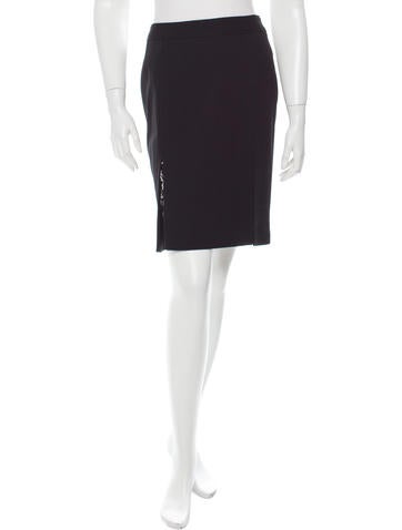 Dolce & Gabbana Lace-Accented Knee-Length Skirt