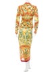 Dolce & Gabbana Silk Lemon Print Dress Set